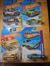 Hot Wheels 4 Lot Dodge Vehicles (All Cards Have Issues) See Description List Toy Vehicle price