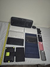 Untested Keyboard & Tablet Accessory Lot Apple Logitech Bluetooth Cases Mouse Tablet Accessory price