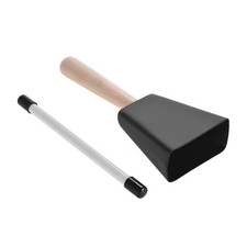 Profession Steel Cow Bell With Stick Drum Percussion Instrument Musical Tool B Percussion Instruments price