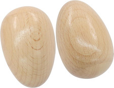 2 Pack Natural Finish Wood Egg Shaker Musical Hand Percussion Instrument Percussion Instruments price