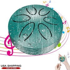 Rain Drum For Outside Garden, Steel Tongue Drum Rain Chime, Handpan Drum 6 Note Percussion Instruments price