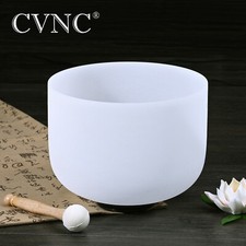CVNC Frosted Quartz Crystal Singing Bowl With Rubber Mallet Chakra Sound Healing Percussion Instruments price