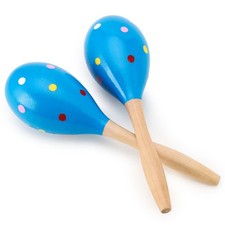 2 Pcs Maracas, 9 Inch Hand Percussion Rattles, Wooden Rumba Shaker Hand Music... Percussion Instruments price