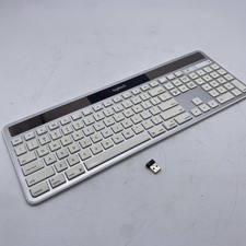 Logitech K750 Wireless Solar Keyboard Mac White Silver Slim W/Dongle Wireless Keyboard price