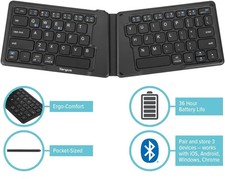 Targus Wireless Folding Keyboard Bluetooth Antimicrobial Protection AKF003US Wireless Keyboard price