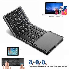 Mini Folding Wireless Bluetooth Keyboard With Touchpad for Laptop Tablet Phone Wireless Keyboard price