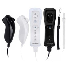 Built in Motion Plus Wii Remote & Nunchuck Controller Sets For Wii Wi U Console Built-in Sets price