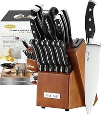 McCook® Knife Sets,German Stainless Steel Kitchen Knife Block Set with Built-in Built-in Sets price