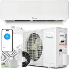 9000 BTU Mini Split AC/Heating System 115V 18 SEER2 Energy Efficient WiFi Alexa Heat Pump price