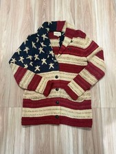 Denim & Supply Ralph Lauren Stars Stripes Knit Cardigan Size M Men's Sweater & Cardigan & Knitwear price