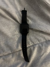 Apple Watch Series 1 38mm Space Gray Aluminum Case Black Replacement Band Used Smartwatch price