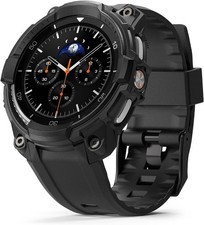 Samsung Galaxy Watch 8 Classic 46mm Case with Strap, All Black Smudge-Free Bumpe Used Smartwatch price