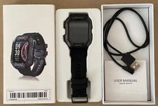 SATM black waterproof smartwatch, used Used Smartwatch price