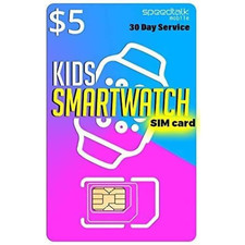 Smart Watch SIM Card for Kids 4G Smartwatch Senior GPS Tracker Talk Text Data US Smart Kids Watch price