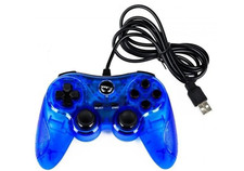 TTX Tech PC and PlayStation 3 PS3 USB Wired Controller Clear Blue PlayStation Controller and Accessories price