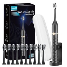 Sonic Electric Toothbrush Set, Equipped with 10 Brush Heads and Travel Case, ... Electric Toothbrush and Accessories price