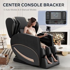 New Full Body Air Pressure Shiatsu Massage Chair Recliner ZERO GRAVITY Black Massage Chair price