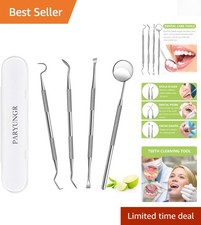 Professional Teeth Cleaning Tools Set: Stainless Steel Dental Picks and Scrapers Hygiene and Cleaning price