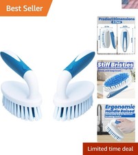 Efficient Stiff Bristle Scrubs - 2 Pack for Effective Dirt Removal and Hygiene Hygiene and Cleaning price