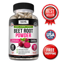 Beet Root Powder 1300mg Capsules Nitric Oxide Booster Superfood Energy Beetroot Organic Products price