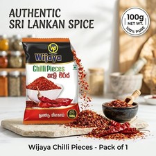 Sri Lankan Organic Chilli Pieces Natural Dried Chilli Pieces Wijaya Products Organic Products price
