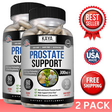 (2 Pack) Prostate Support - Reduce Frequent Urination, Stamina supplement 60ct Organic Products price