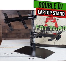 DJ Double Computer Laptop Stand - Duel Mount Holder Studio Mixer Controller Gear Laptop Accessories price