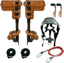 Tree Climbing Spikes Set,Tree Climbing Gear, 1 Pair Alloy Steel Climbing Spurs,3 Climbing Gear price