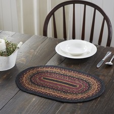 Placemat Heritage Farms Jute Primitive 10x15 Oval Braided Table Decor VHC Brands Placemat price