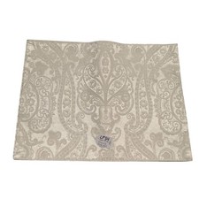 Set of 4 Cream BeigevDamask Paisley Placemats 17.5x13 Double Sided Jacquard Placemat price