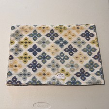 Floral Medallion Woven Placemat Blue Green Gold 18.5x13 Rectangular Placemat price