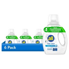 6 Pack All Liquid Fabric Softener, Free Clear, 34 fl oz, 50 Loads Fabric Softener price
