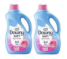 Downy Liquid Fabric Softener, April Fresh Scent, 77 fl oz, 105 Loads PACK OF 2 Fabric Softener price