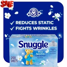 Snuggle Fabric Softener Dryer Sheets, Blue Sparkle, 200 Count Fabric Softener price