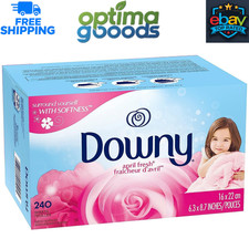 Downy Fabric Softener Dryer Sheets, April Fresh, 240 Count. Static Cling Fighter Fabric Softener price