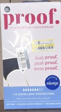 Proof Postpartum Leakproof High Rise Brief Panties XL Black 1 Pack Panties price