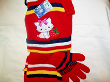 Baby Gloves & Scarf Set Baby  Red with Kitten  Polyester/Cotton Baby Toboggan Baby Gloves & Scarf price