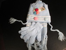 Baby Blue Cap Scarf Gloves Set, NWT Baby Gloves & Scarf price