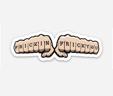 3” Funny Fist Sticker Vinyl Decal Matte Finish Dishwasher Safe Dishwasher Sticker price