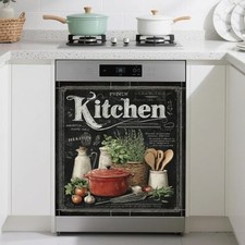 Dishwasher Magnet Cover Front Dishwasher Sticker Black Kitchen Utensils Dishwasher Sticker price