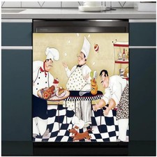Magnetic Chef Dishwasher Decals - 23"x26" Kitchen Decoration Dishwasher Sticker price