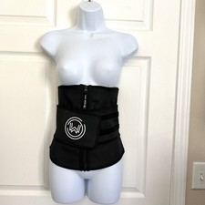 SMALL - What Waist - Trainer Corset Belt Black Define Band ShapeWear Wrap Slim Corset & Waist Band price