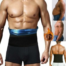 Men Slimming Body Shaper Sauna Sweat Belt Waist Trainer Corset Stomach Wrap Band Corset & Waist Band price