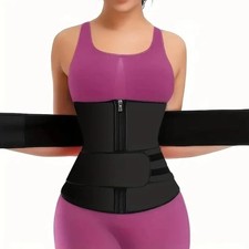 Free Size Waist Trainer Shaper Belt Slimming Tummy Wrap Belt Resistance Bands US Corset & Waist Band price