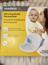 medela Ultra-breathable Nursing Pads 200 Individually Wrapped Protectors Thin Breast Pads & Protectors price