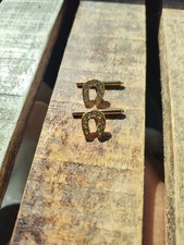 Gold Colored Men’s Horseshoe Cufflinks Unbranded Rhinestone Cufflinks price