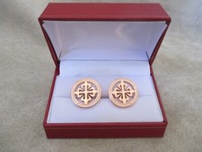 Patek Philippe Coin Edge Style Concessionaires Cufflinks Rose Gold w/Gift Box Cufflinks price