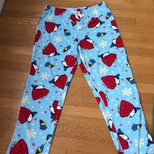 Peanuts Snoopy Winter Pajama Pants - Size Medium Nightgown & Pajamas price