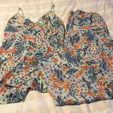 Asian Design Night Gown with matching sleep pants. Sheer and comfortable Nightgown & Pajamas price