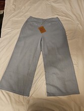 Toad & Co Women's Blue Ribbed Wide Legged Crop Pant Pants, Shorts, Leggings price